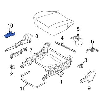 New OEM Genuine Mitsubishi, Right Seat Back Recliner Adjustment Handle - Part # MR648781