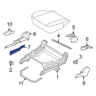 New OEM Genuine Mitsubishi, Right Seat Track Cover - Part # 6977A280HA