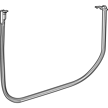 New 2022-2024 Fits Chrysler Gladiator, Wrangler Weatherstrip-Door To Body - Part # 68271733AA