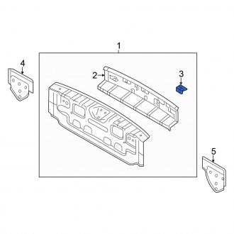 New OEM Genuine Mitsubishi, Rear Rear Body Reinforcement Plate - Part # 5257A347