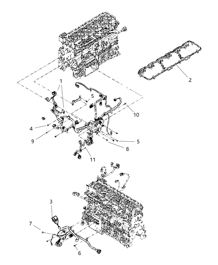 Bracket Engine Wiring