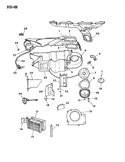 Resistor, Heater Blower Motor