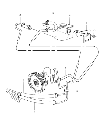 Reservoir Power Steering Pump Includes Cap