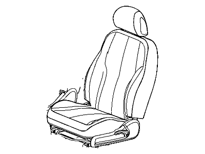 New 2006 Fits Chrysler PT Cruiser Front Seat Back Cover - Part # 1CX031D5AA