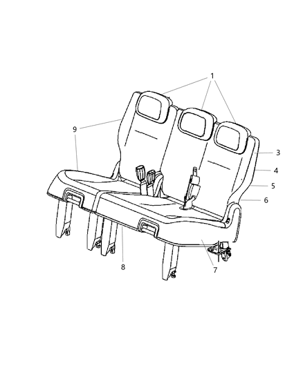 Cover And Pad Seat Back
