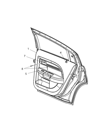 Panel Rear Door Trim