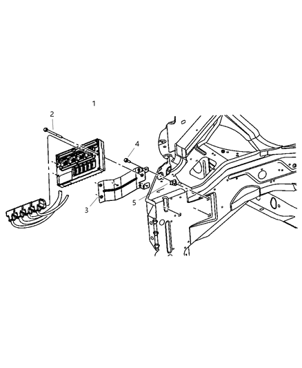 Bracket Powertrain Control Module