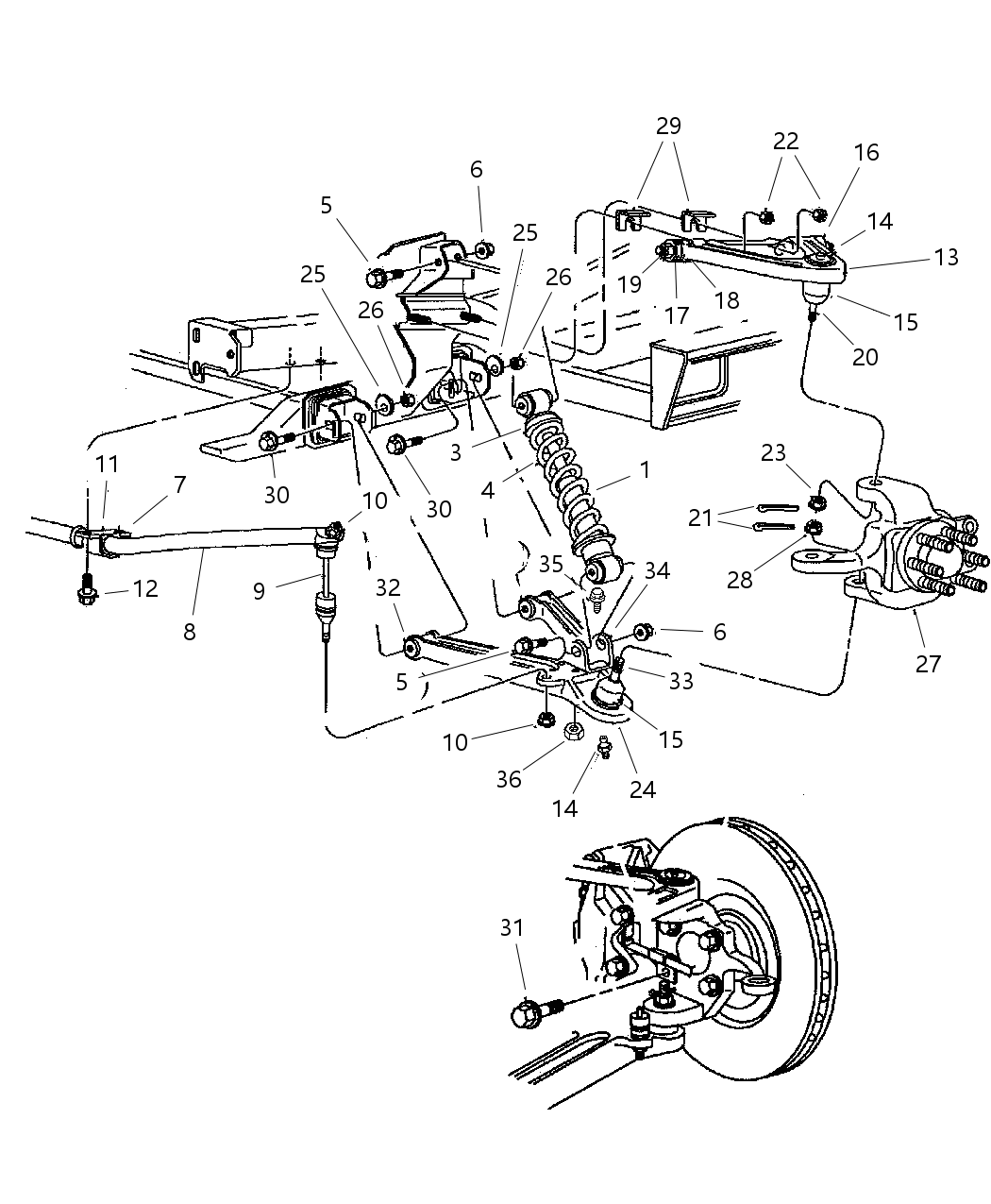 Spring Front Suspension Coil