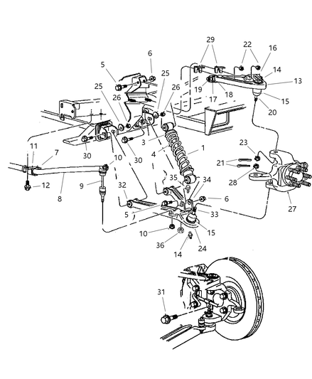Spring Front Suspension Coil