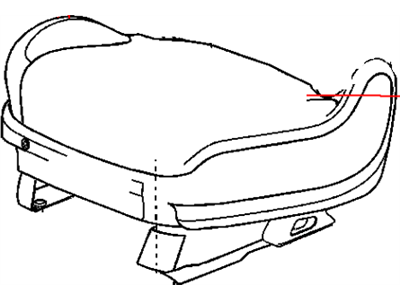 New 2005-2006 Fits Chrysler Pacifica Front Seat Cushion Cover - Part # 1AY281L5AA