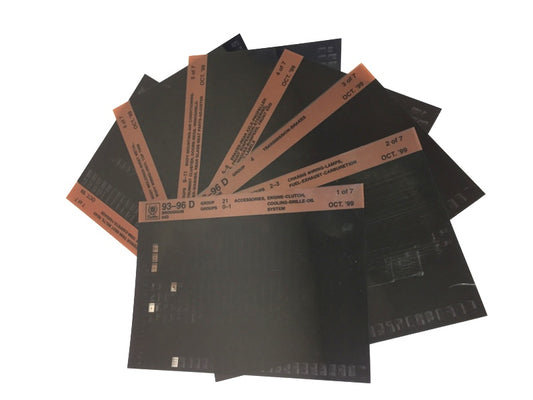 New OEM 1993-1996 Cadillac Brougham "D" Microfiche Parts Illustrations Manual 65D-1099