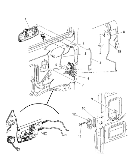Knob And Link Door Lock