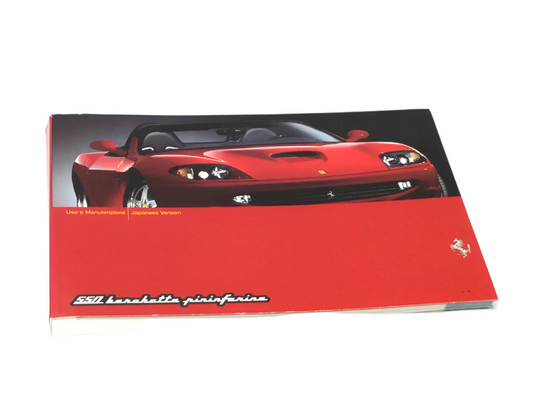 New OEM 2001 Ferrari 550 Barchetta Japanese Version Owners Handbook Manual Cat. 1700/01