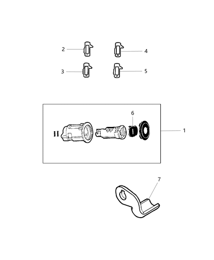 Cylinder Deck Lid Lock