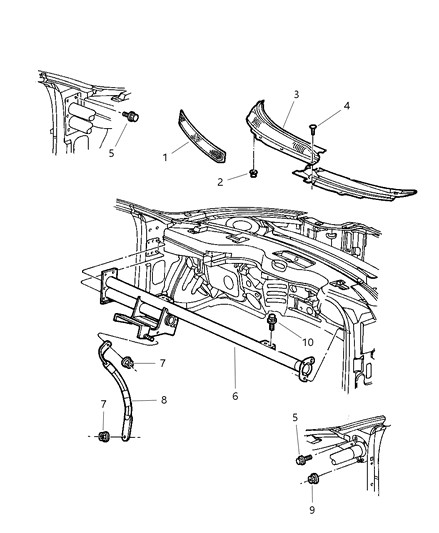 Strut Beam Bracket To Airbag Bracket