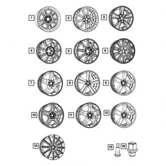 New OEM Wheel Fits, 2009-2010 Chrysler 300 - Part # 68051231AA