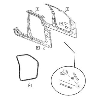 New OEM Right Outer Uniside Fits, 2009-2010 Chrysler 300 - Part # 68055344AA