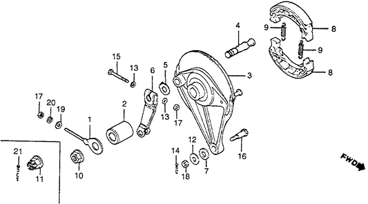 Collar, Rr. Brake Panel Side