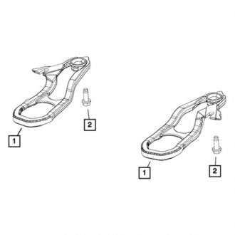 New OEM Right Tow Hook Fits, 2019-2024 Dodge Ram - Part # 68288776AA