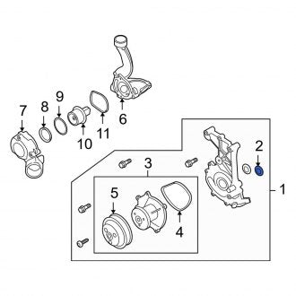 New OEM Genuine Porsche, Engine Water Pump Gasket - Part # 9A110621700