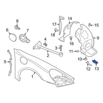 New OEM Genuine Porsche, Front Left Brake Air Duct - Part # 99150479100