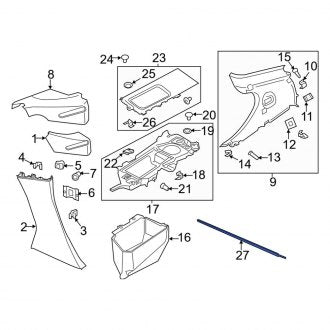 New OEM Genuine Porsche, Right Center Courtesy Light - Part # 99163219000