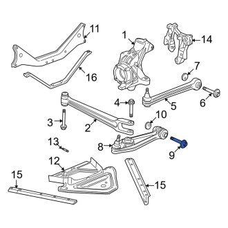 New OEM Genuine Porsche, Rear Suspension Control Arm Bolt - Part # 99633121705