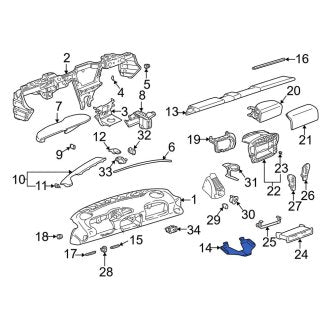 New OEM Genuine Porsche, Instrument Panel Pocket - Part # 99655217301J33