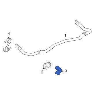 New OEM Genuine Porsche, Front Suspension Stabilizer Bar Bracket - Part # 99634377703