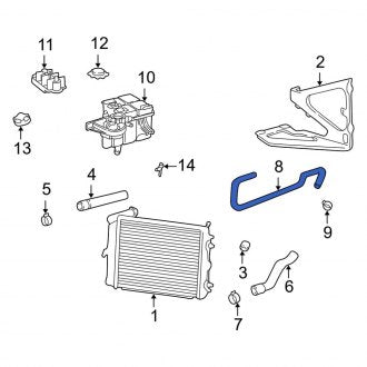 New OEM Genuine Porsche, Left Engine Coolant Overflow Hose - Part # 99610613778