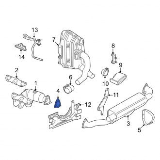 New OEM Genuine Porsche, Exhaust Muffler Gasket - Part # 99711111330