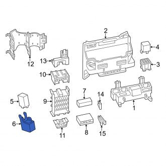 New OEM Genuine Porsche, Fuse and Relay Center Base - Part # 443937527