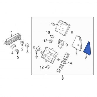 New OEM Genuine Porsche, Lower Fuse Box Bracket - Part # 99161030700