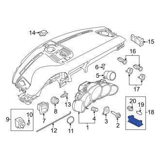 New OEM Genuine Porsche, Rear Left Courtesy Light - Part # 99163218900