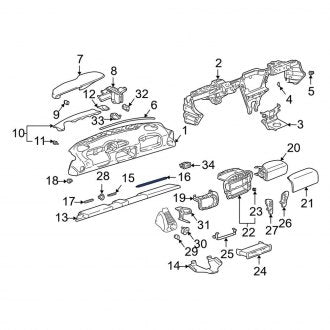 New OEM Genuine Porsche, Right Outer Instrument Panel Molding - Part # 99655238503P13