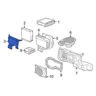 New OEM Genuine Porsche, Radio Amplifier Bracket - Part # 99664526500