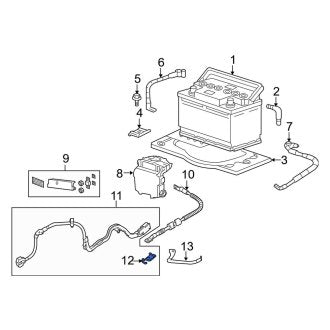 New OEM Genuine Porsche, Battery Cable Connector - Part # 9A160723700