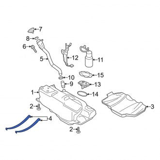 New OEM Genuine Porsche, Fuel Tank Strap - Part # 99120110701