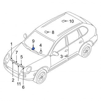 New OEM Genuine Porsche, Air Bag Information Label - Part # 95570142102