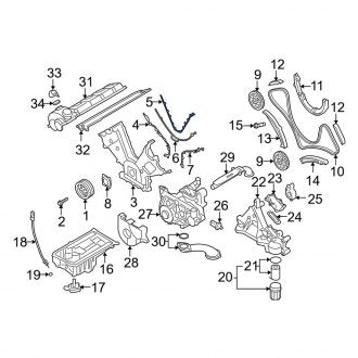 New OEM Genuine Porsche, Center Lower Engine Timing Cover Gasket - Part # 94810112704