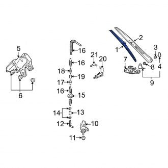 New OEM Genuine Porsche, Back Glass Wiper Blade - Part # 95562805000