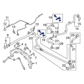 New OEM Genuine Porsche, Cooling System Bypass Line Adapter - Part # 94810646200