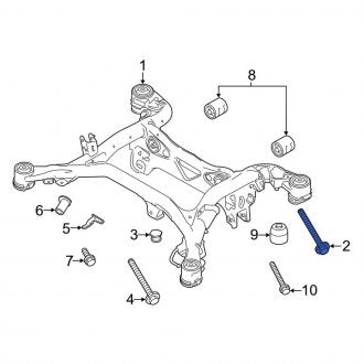 New OEM Genuine Porsche, Suspension Crossmember Bolt - Part # PAF91201301