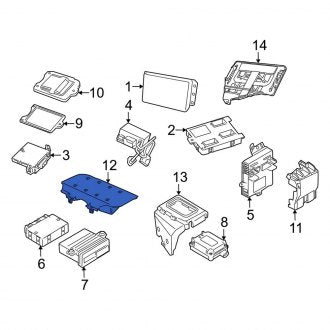 New OEM Genuine Porsche, Body Control Module Bracket - Part # 99761837101