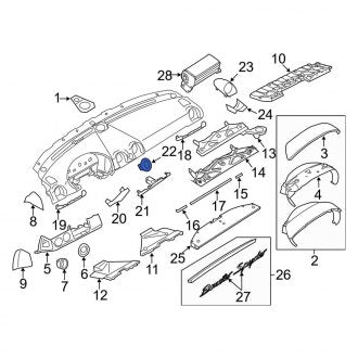 New OEM Genuine Porsche, Instrument Panel Bezel - Part # 987552397025Y2