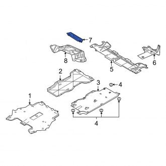 New OEM Genuine Porsche, Floor Pan Splash Shield Bracket - Part # 98750457100