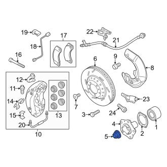 New OEM Genuine Porsche, Rear CV Joint Nut - Part # 99908413502