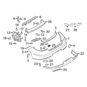 New OEM Genuine Porsche, Park Assist Camera Housing - Part # 970505756001