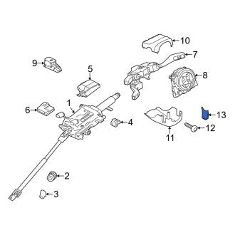 New OEM Genuine Porsche, Steering Column Cover Plug - Part # 970552675007X0