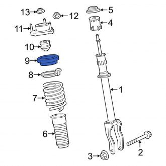 New OEM Genuine Porsche, Front Coil Spring Insulator - Part # 971411177B